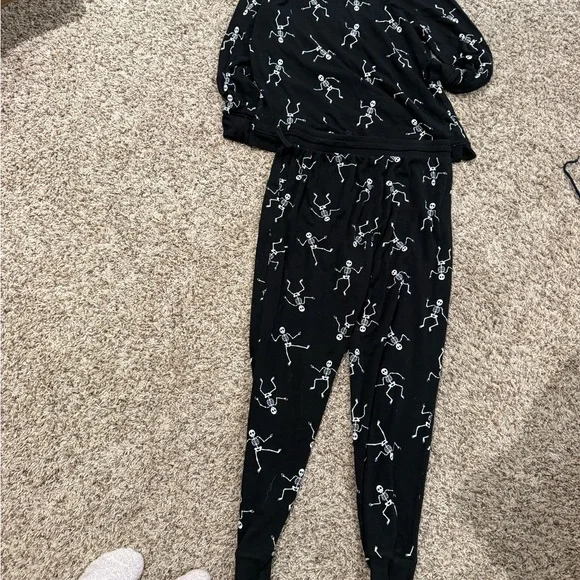 Black Skeleton Pajama Set two pieces - Picture 6 of 6